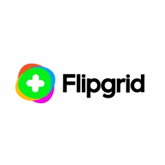 Animation showing the Flipgrid logo morphing into the new Flip logo